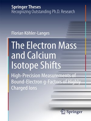 cover image of The Electron Mass and Calcium Isotope Shifts